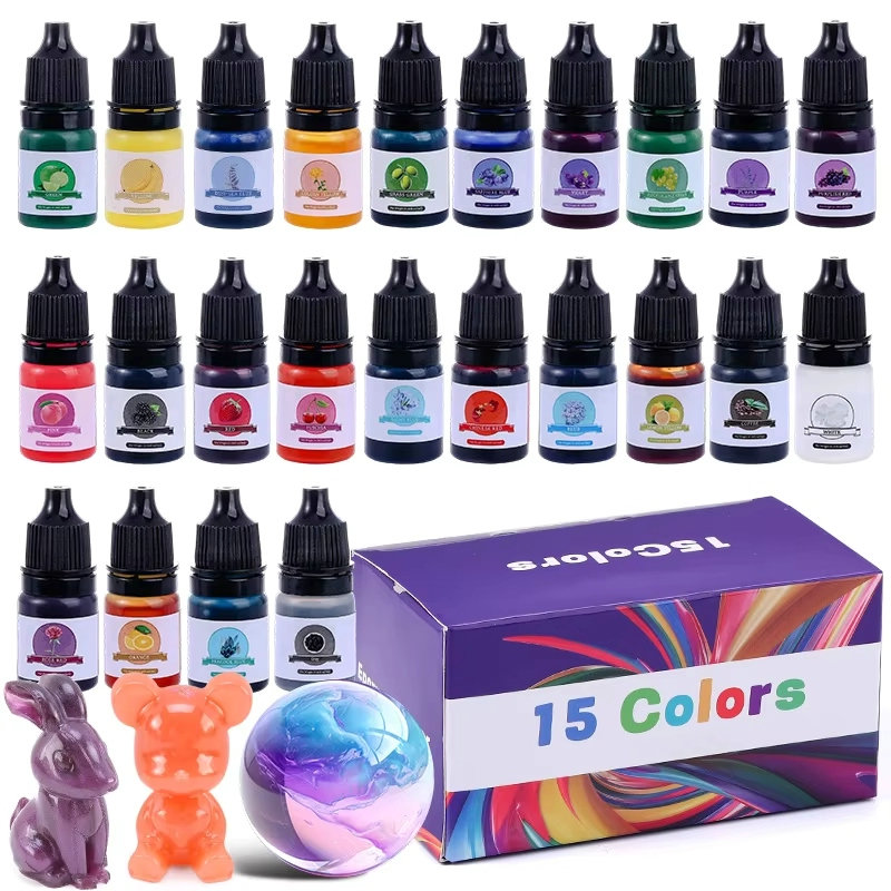 Resin Jewelry Kit - Pigmen Warna Resin Epoksi 24 Warna