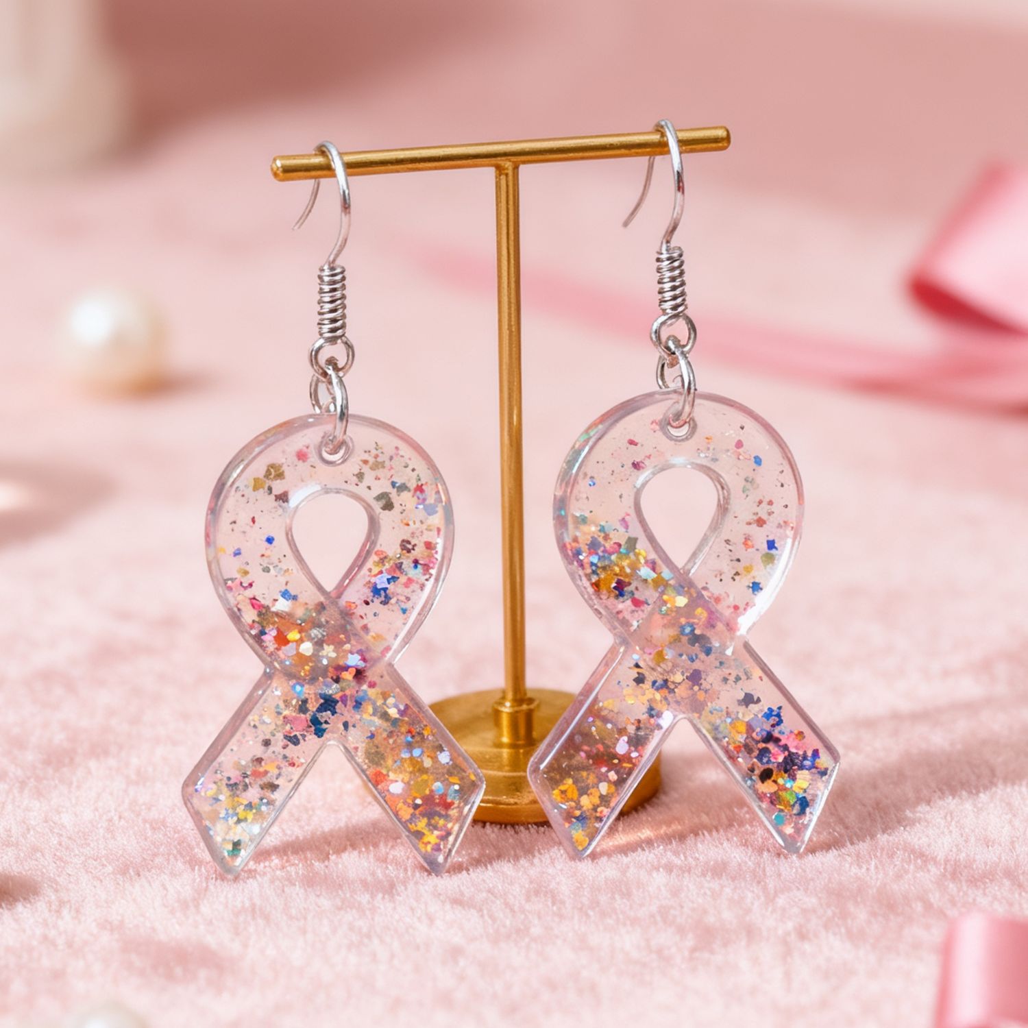 Cetakan Resin Anting Pita DIY, - Resin Craft Material ulasan dan harga