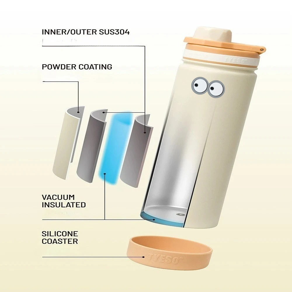 TYESO 420ML Botol Minum Olahra - Vacuum Chamber Small ulasan dan harga