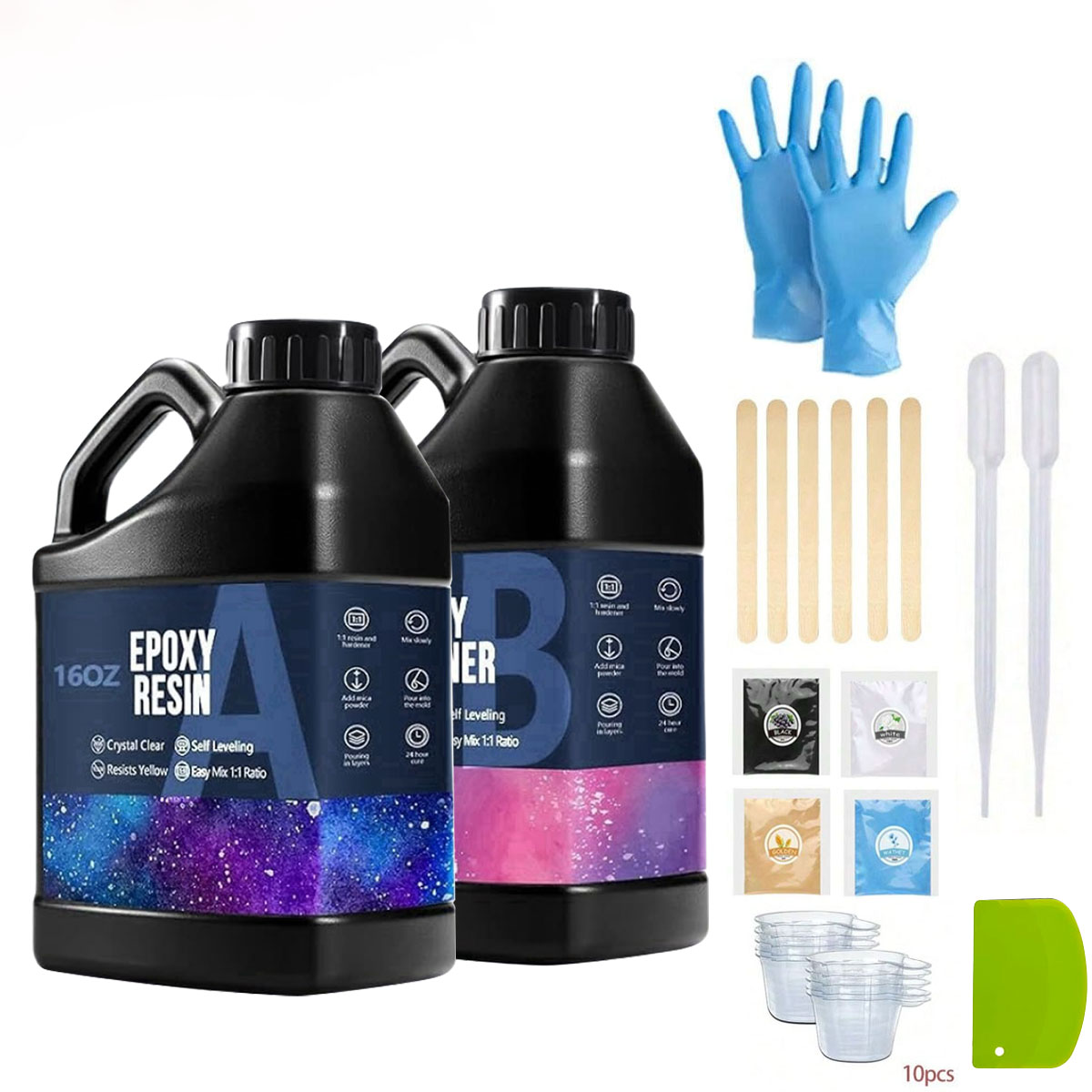 1000ml Kit Resin Epoksi Krista - Resin Jewelry Kit ulasan dan harga