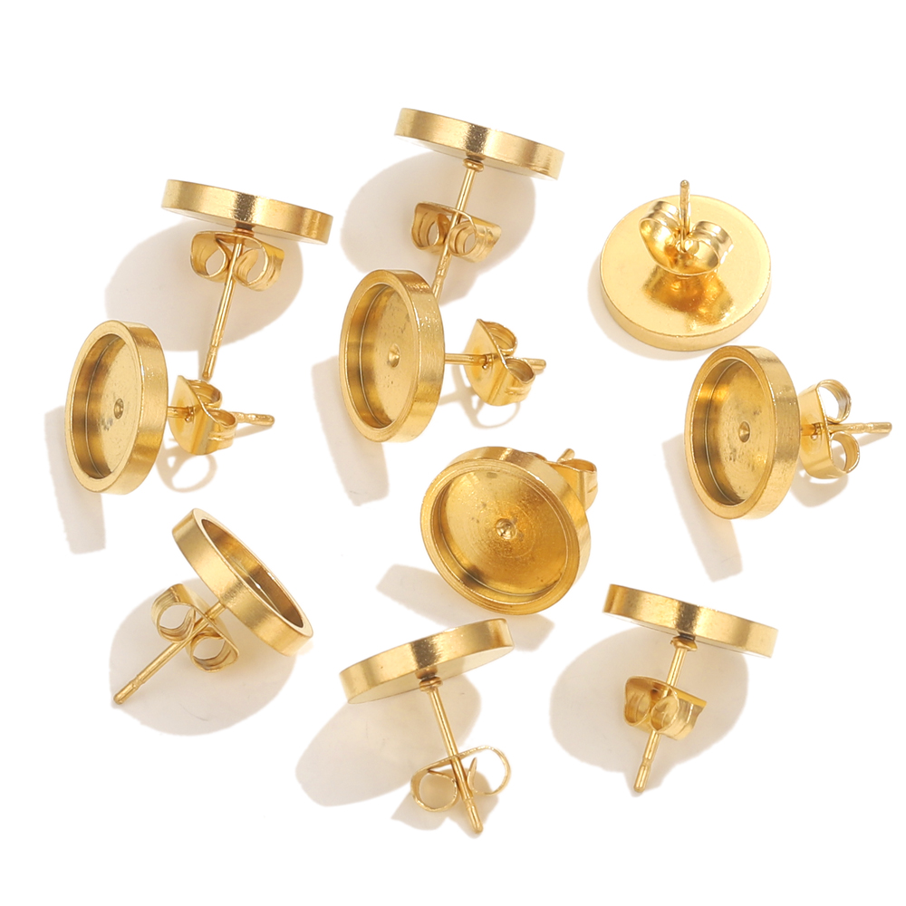 10 Buah Anting Emas Baja Tahan - Resin Jewelry Kit ulasan dan harga