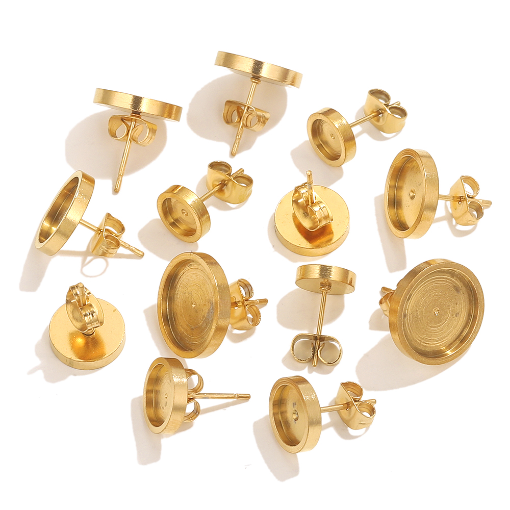 10 Buah Anting Emas Baja Tahan - Resin Jewelry Kit ulasan dan harga